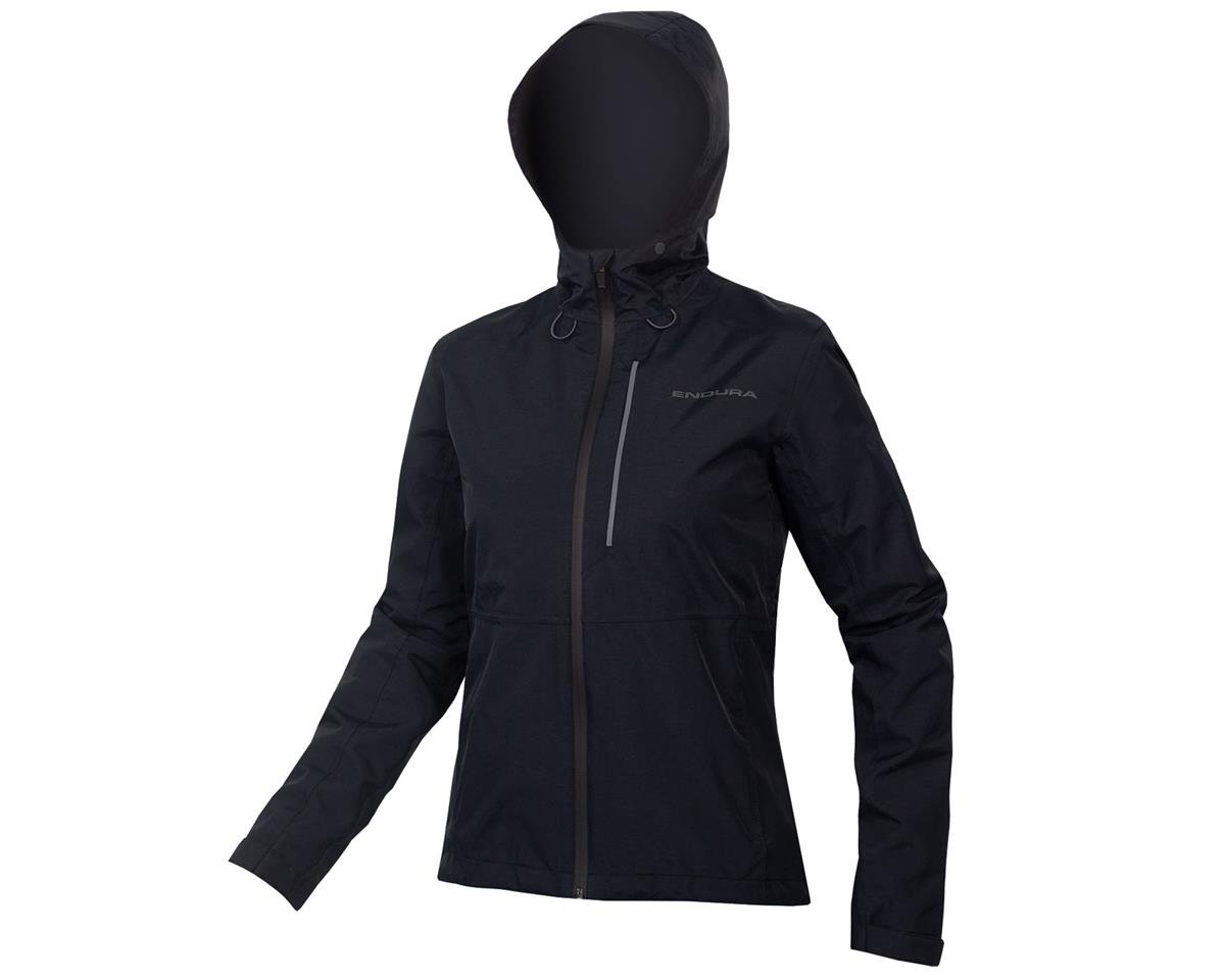 Endura Women's Hummvee Waterproof Hooded Jacket (Black) (XL)